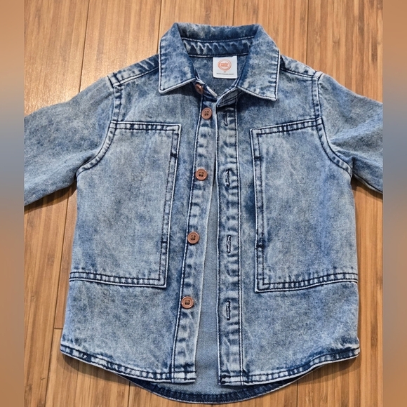 💚 NWOT Wonder Nation Kids Denim Jacket - Picture 2 of 7
